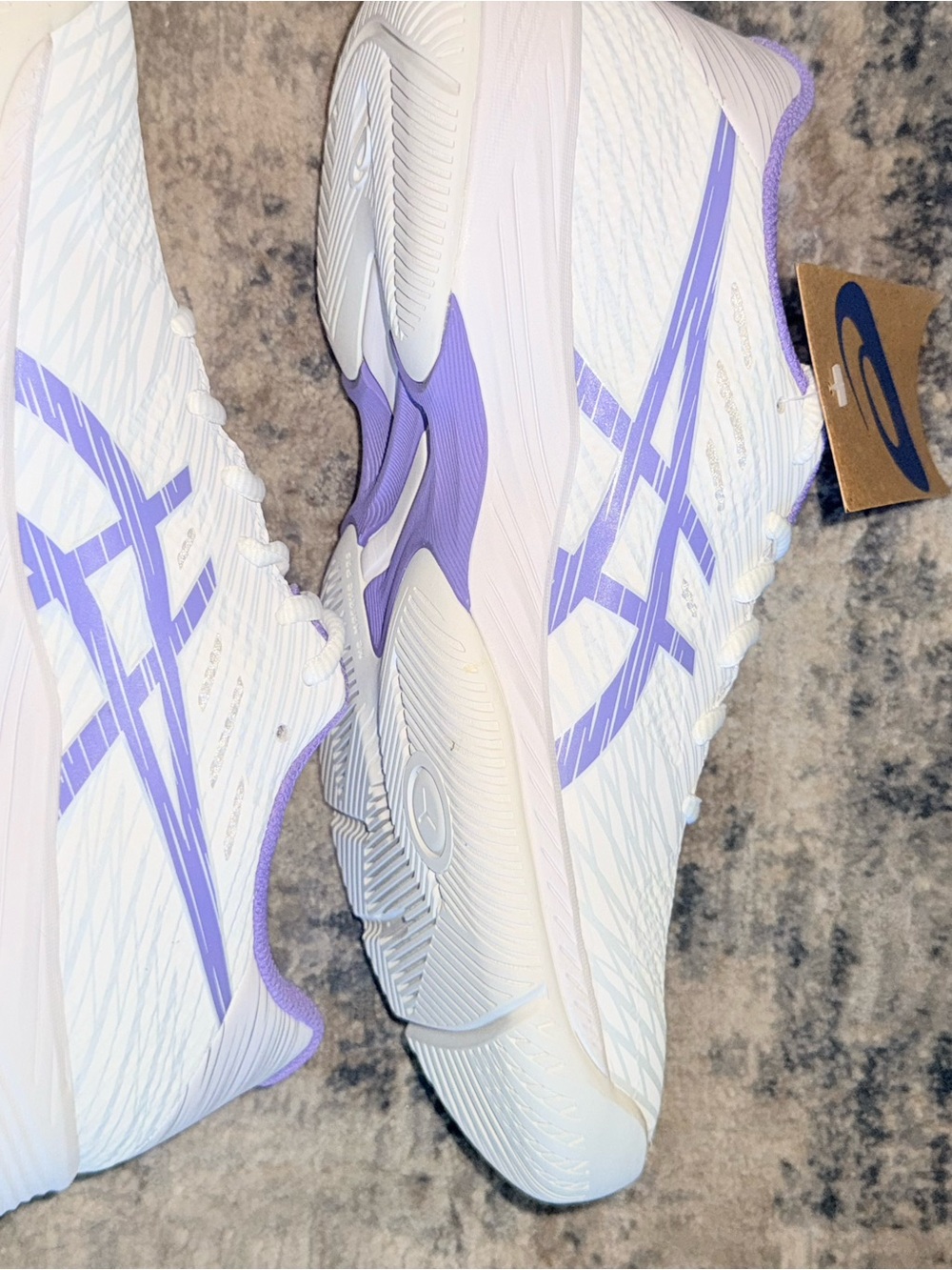 New ASICS GEL-GAME 9 Women’s Tennis Shoes White/Amethyst Size 9 women’s - Picture 3 of 9